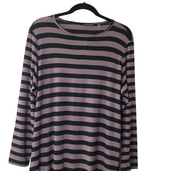 Striped Black and Pink Dress - Picture 3 of 9